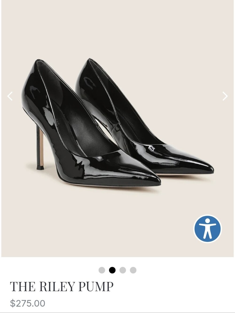 NIB Favorite Daughter The Riley Pump Black Patent Leather Size 10